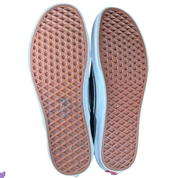 VANS Black Canvas Slip on Sneaker Unisex M8.5 W10 - Picture 7 of 8